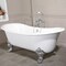 Aqua Eden Clawfoot Bathtubs, 71.63 L, 29.75 W, White/Polished Chrome, Cast Iron VCTNDS7231NL1 - alternate 2